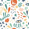 Cute seamless vector pattern